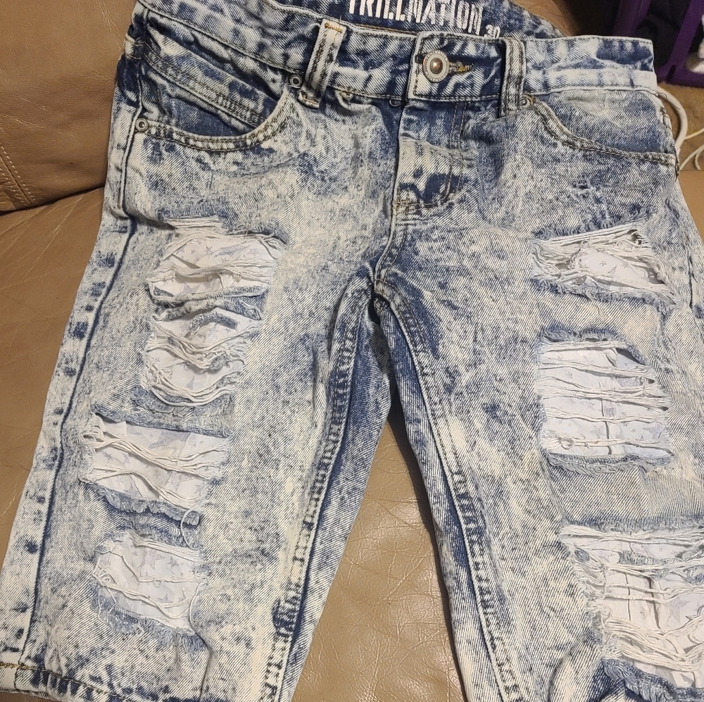 Men's stressed Denium shorts